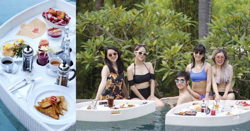 Floating Breakfast at Ayur Spa