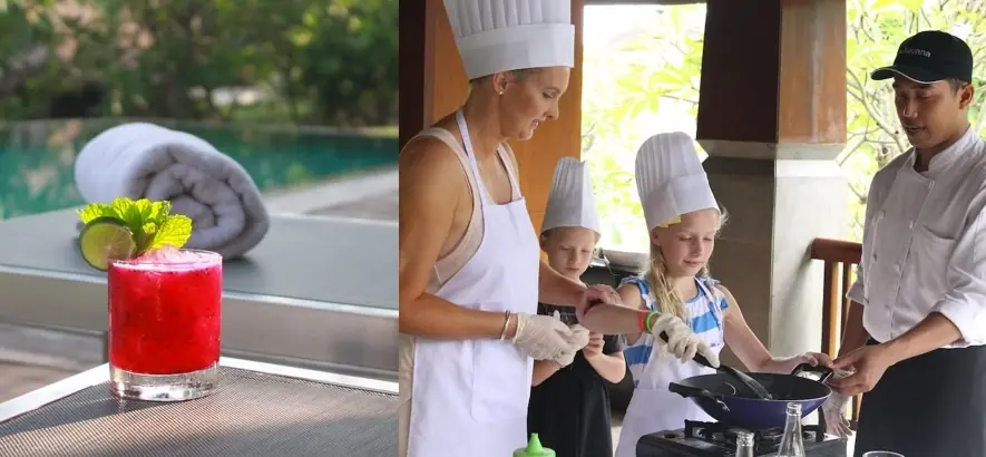 Cooking class and healthy drink at Ayur Spa